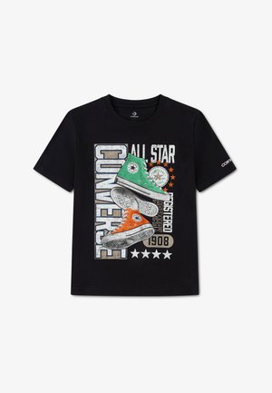 Converse, VARCITY DOUBLE KICKS - T-shirt imprimé - black