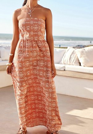 Next, Robe longue - orange