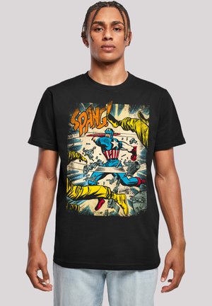 F4NT4STIC MARVEL CAPTAIN AMERICA SPANG - T-shirt print - black