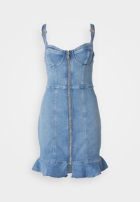MARCELA DRESS - Dongerikjole - blue