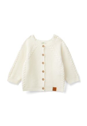 United Colors of Benetton LINK STITCH CABLIN - Gilet - white
