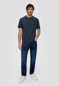 s.Oliver CREW NECK - Jednoduché tričko - navy