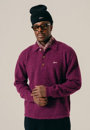 BLKVIS, HAIRY STRUCTURE LONGLEEVE  - Пуловер - dark purple