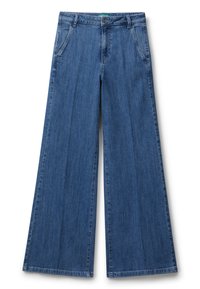 United Colors of Benetton WIDE FIT - Flared Jeans - blue