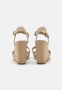 Tommy Hilfiger SEASONAL WEBBING WEDGE - Sandali con tacco - sandalwood