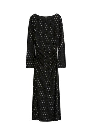Lindex, LINDEX LONG SLEEVED MIDI DRESS LINDEX - Maxikjoler - black
