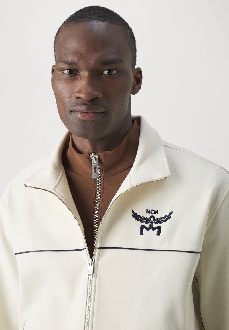 MCM ESSENTIAL PONTE TRACK - Leichte Jacke - ivory/offwhite 