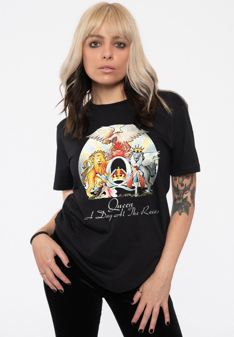 Paradiso Clothing QUEEN A DAY AT THE RACES - Print T-shirt - black