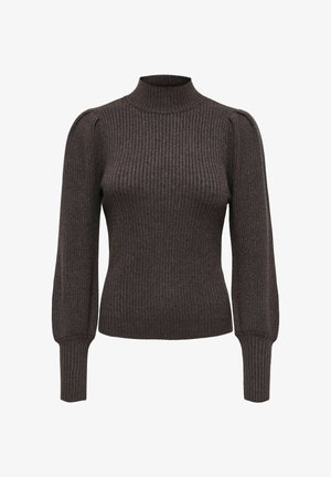 ONLY, ONLKATIA L/S HIGHNECK PULL KNT NOOS - Striktrøje - chocolate torte