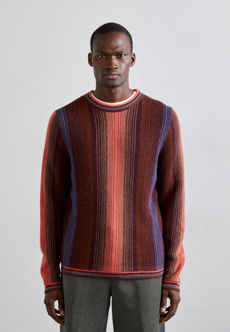 Paul Smith - CREW NECK - Pullover - red/multi, Agrandir