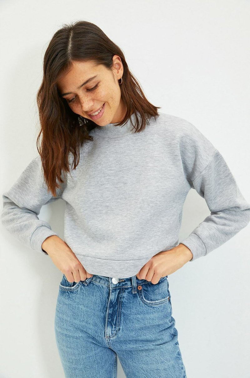 Damen Sweatshirts | Trendyol Sweatshirt grey/grau-meliert - XI06368 Damen Sweatshirts | Trendyol Sweatshirt grey/grau-meliert - XI06368