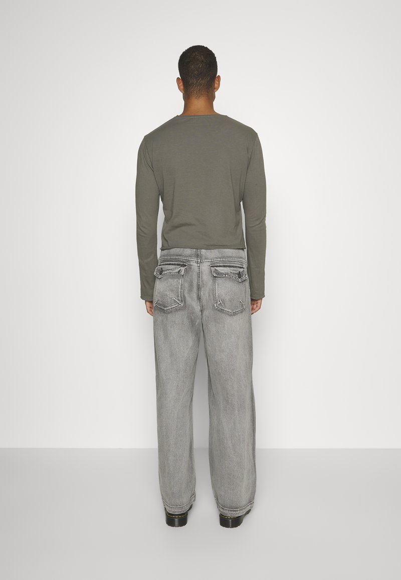 Jaded London LIGHT GREY WASHED RAZOR - Jeans Relaxed Fit - light 