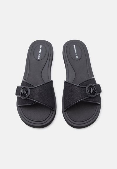 Mules Michael Kors Taille 6.5 - Cuir Couleur Charbon, Neuves Avec Petits Défauts
