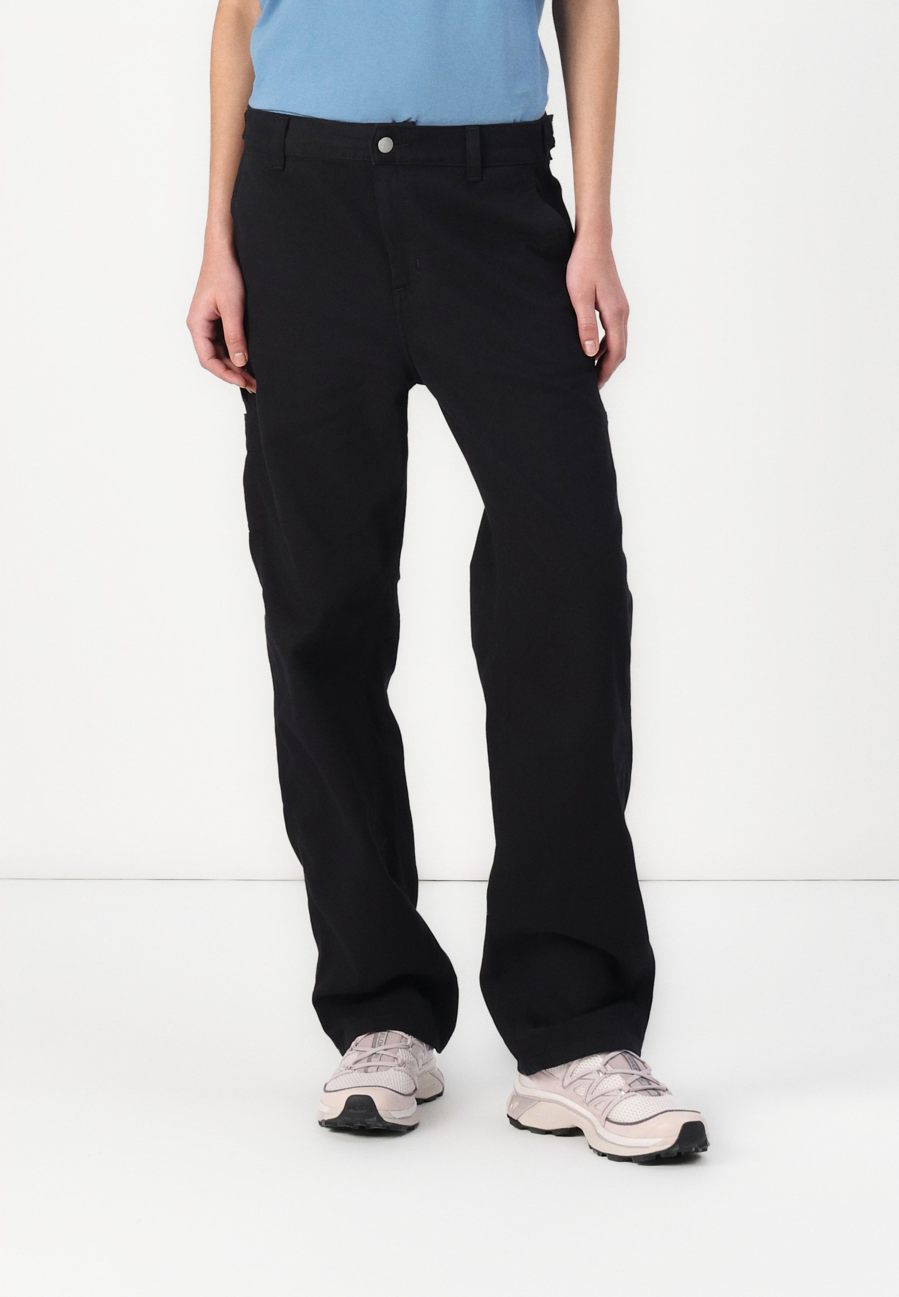[CARHARTTWIP] DREWE PANT FOUNTAIN ★大人気★ Carhartt WIP DREWE PANT FOUNTAIN - Relaxed fit jeans - black