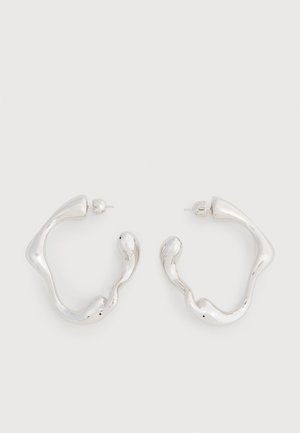 Maria Black SPLASH HOOPS LARGE - Fülbevalók - silver-coloured