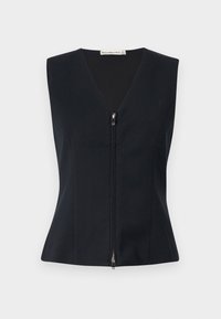Tailored Zip Vest - Vest - black beauty