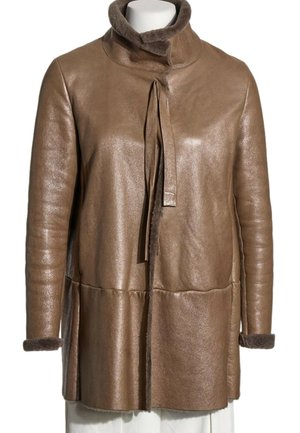 Miu Miu, SHEARLING COAT BEIGE - Manteau d'hiver - beige
