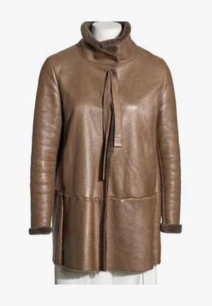 Miu Miu, SHEARLING COAT BEIGE - Manteau d'hiver - beige