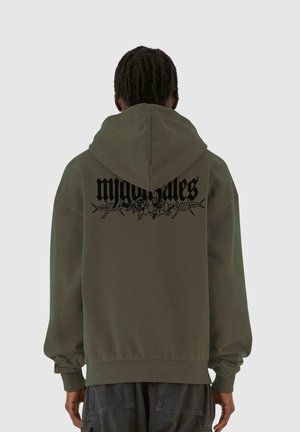 MJ Gonzales BARBED BLOOM-HEAVY - Hoodie - olive