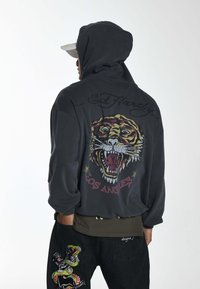 Ed Hardy - MELROSE TIGER  - Hoodie - charcoal Thumbnail Image 1
