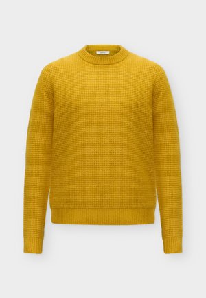 Selected, SLMRAI LS KNIT WAFFLE CREW NECK - Пуловер - chai tea