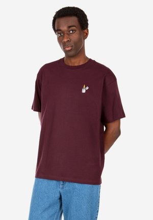 Iriedaily, IRIEDAILY T-SHIRT FLAGLIGHTER - Print T-shirt - aubergine