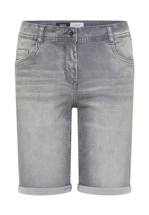 Cecil, SLIM LEG JEANSSHORTS IM CASUAL FIT - Short en jean - mid grey used wash