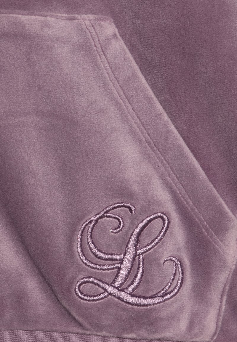 Lindex VELOUR JACKET Zip-up sweatshirt light dusty lilac/lilac