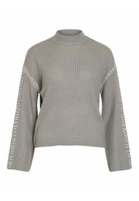 VILA Pulover - light grey melange