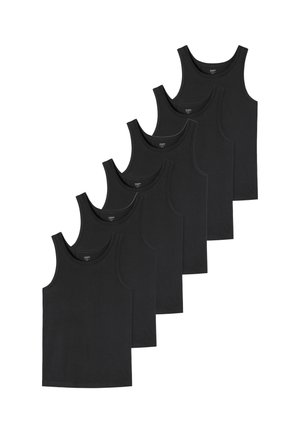 6ER PACK - Undershirt - schwarz