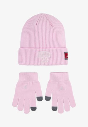 Jordan JAN BEANIE UNISEX SET - Handschoenen - pink foam