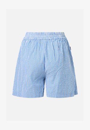 Seaside, MARINA SEERSUCKER SHORTS W - Shorts - blue stripe