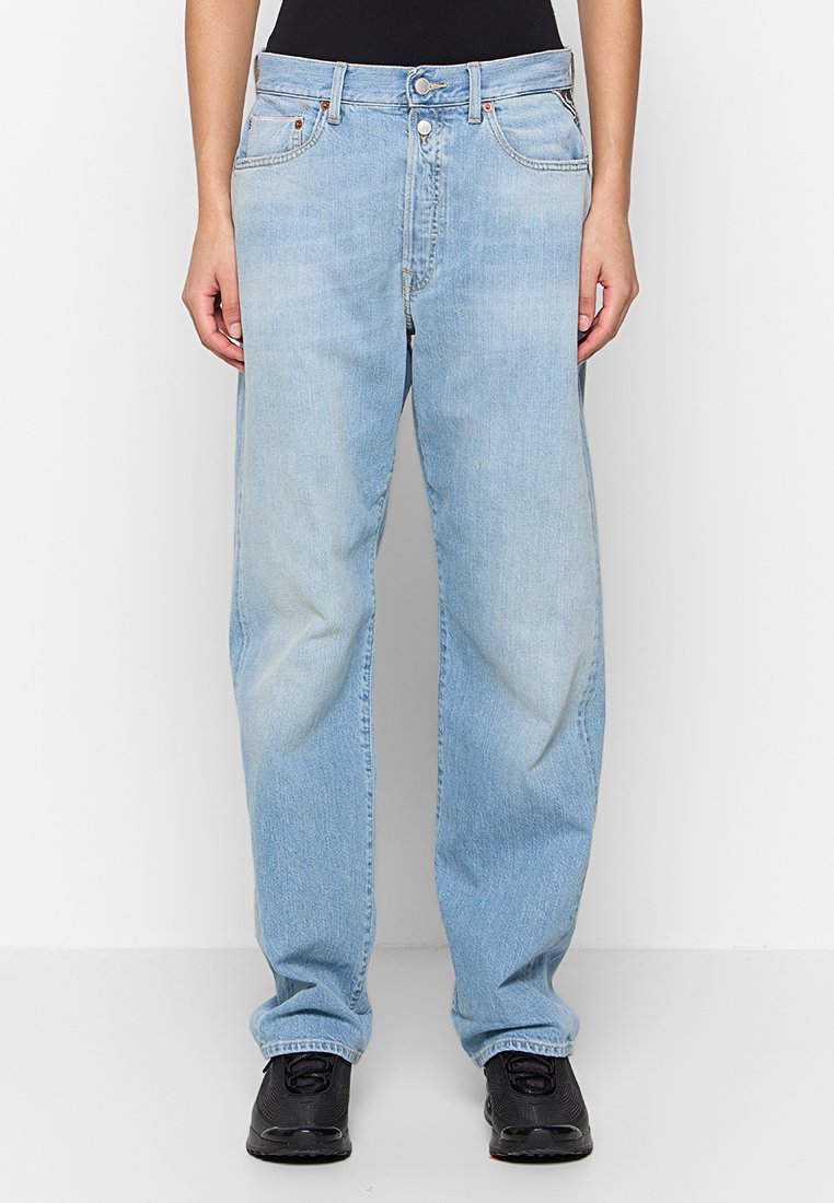 Replay Relaxed fit jeans lichtblauw
