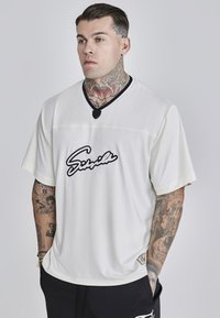 SIKSILK FOOTBALL  - T-shirt imprimé - ecru
