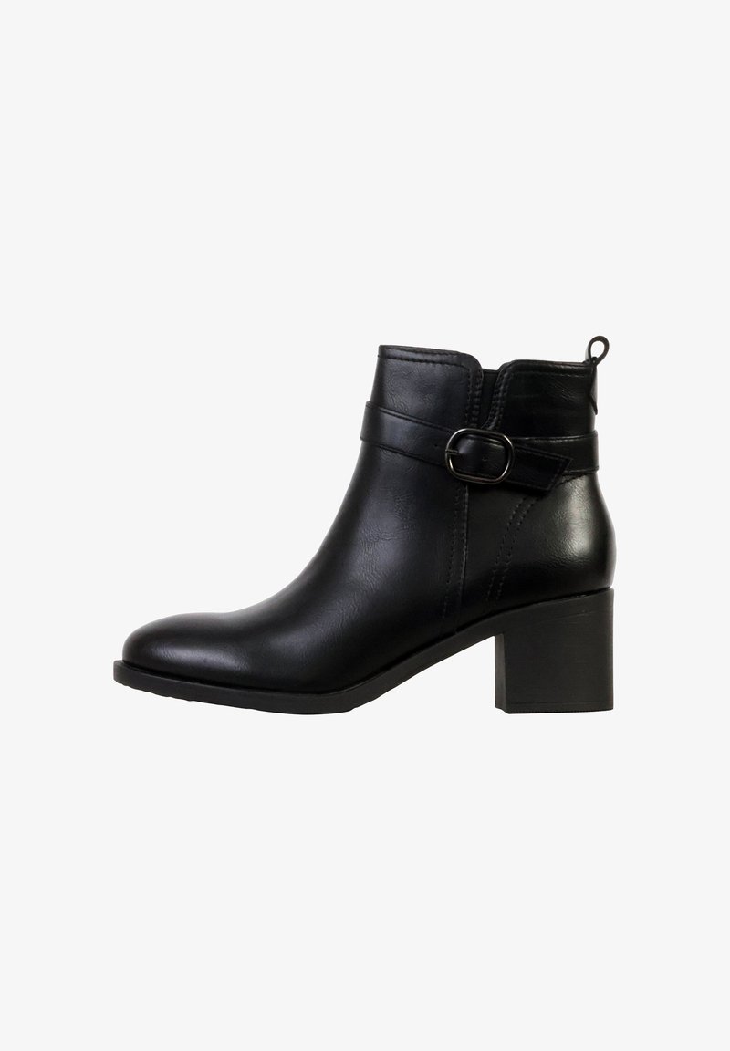 Super Mode À TALON ZIP - Bottines - noir