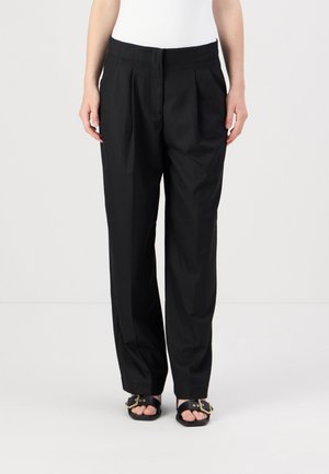 CARTER TAILORING - Trousers - meteorite black