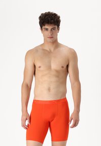Puma MEN SPORT LONG 2 PACK - Boxer alsónadrág - orange/black