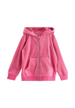 Lindex LINDEX HOODIE IN VELOUR LINDEX - Sweat zippé - pink