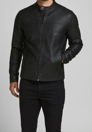 Kunstlederjacke - black