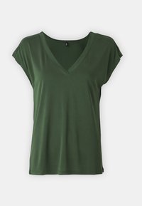 ONLFREE LIFE SS V-NECK JRS NOOS - Jednoduché tričko - sycamore
