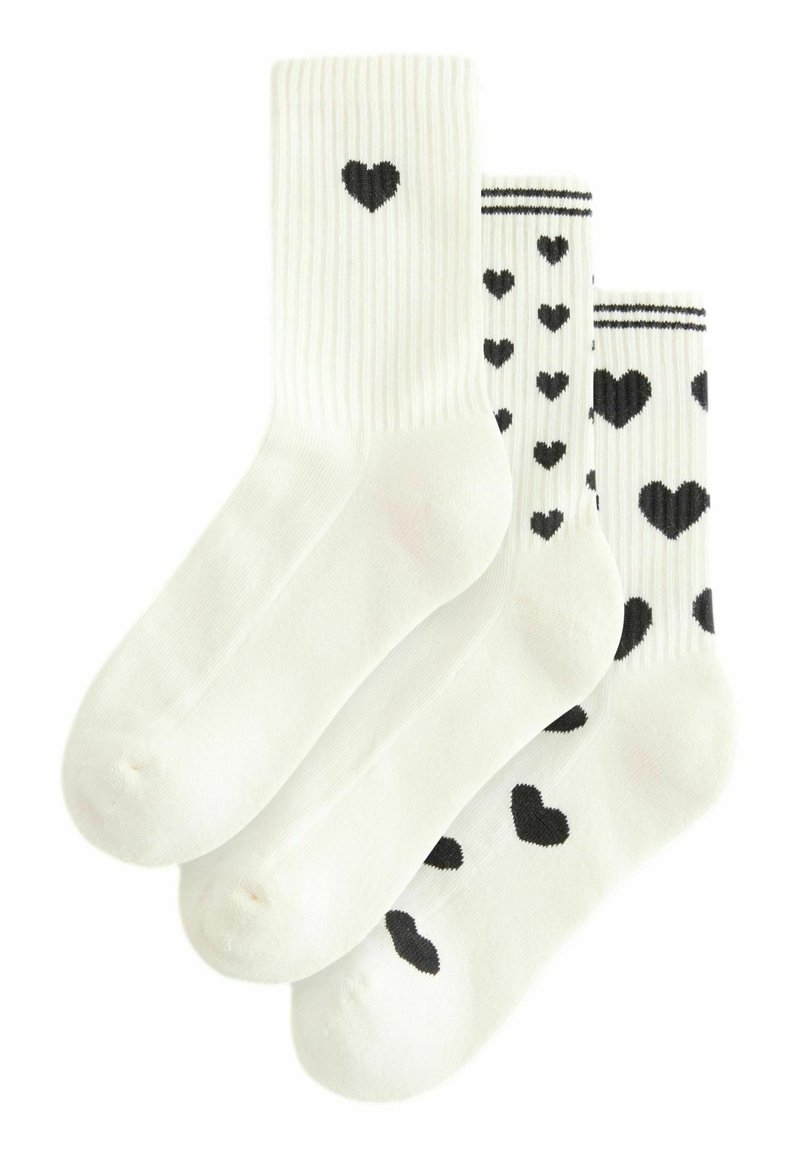 Next HEARTS 3 PACK - Sokid - black cream