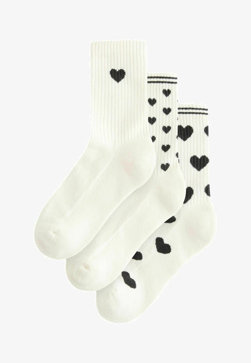 Next HEARTS 3 PACK - Sokid - black cream