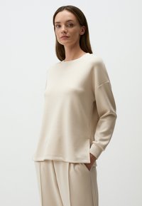 Jimmy Key CREW NECK LONG SLEEVED - Felpa - beige