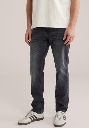 WE Fashion BLUE RIDGE - Slim fit -farkut - black