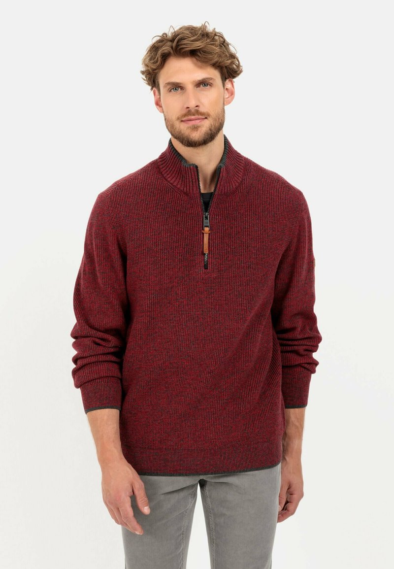 camel active - TROYER - Jumper - amber red, Enlarge