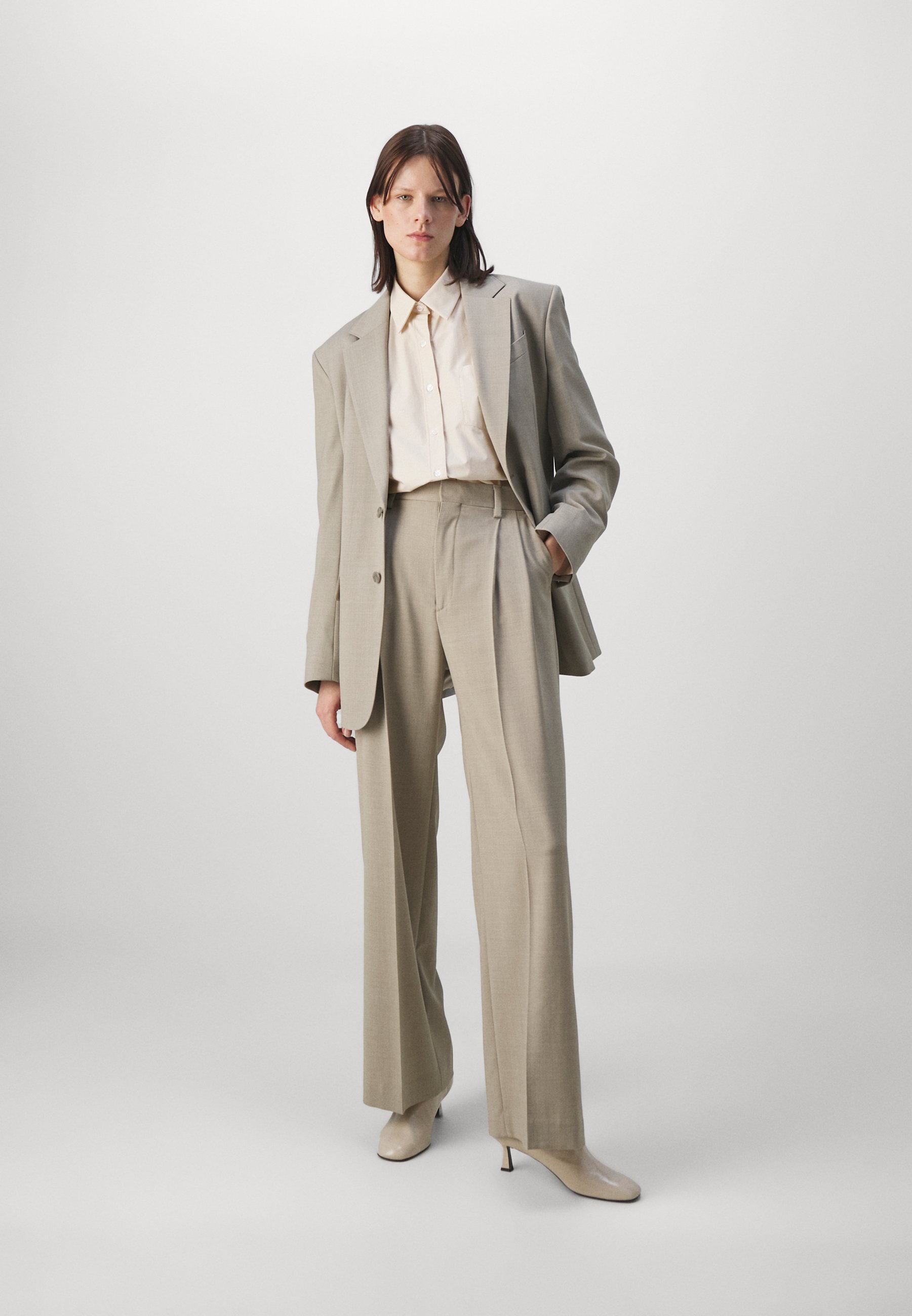 Filippa K DAVINA - Blazer - sage melange/grey - Zalando