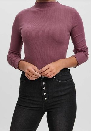 Langærmet T-shirt - mottled lilac