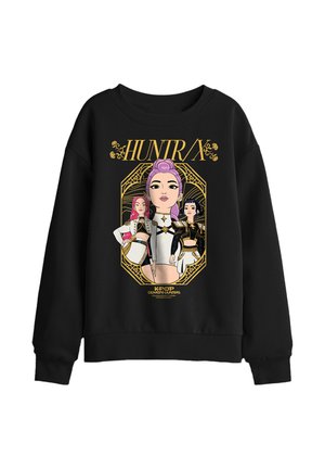 NETFLIX, KPOP DEMON HUNTERS HUNTRIX GOLDEN FRAME UNISEX - Sweatshirt - black