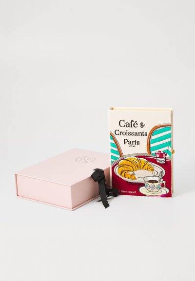 Olympia Le-Tan BOOK CAFÉ AND CROISSANTS - Clutch - white/multi-coloured