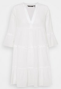 Vero Moda VMHELI 3/4 SHORT WVN GA - Kasdienė suknelė - snow white